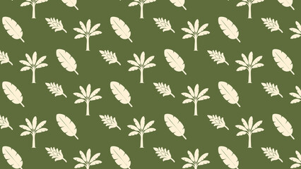 Palm tree vector pattern design