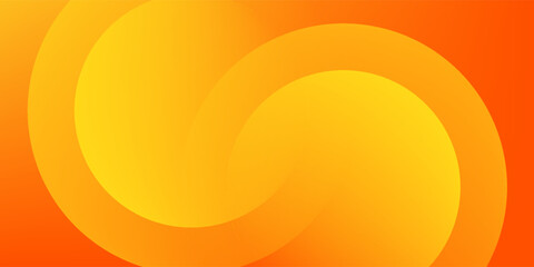 Abstract orange background with circles. Vector illustration