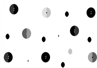 Abstract monochrome circles pattern