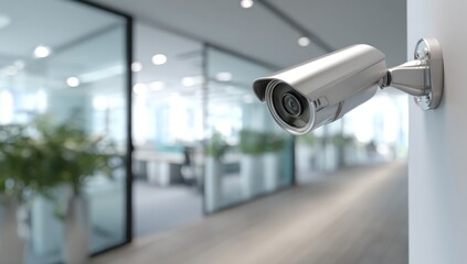 Security camera in office hallway (1)