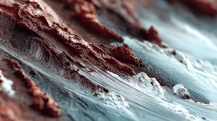 Old Wooden Handle Textured Brush in Detailed View