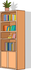 bookshelf with books