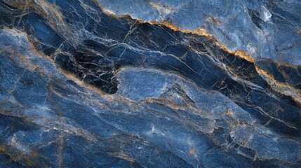 Dramatic blue marble stone texture background for elegant interior design