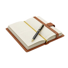 notebook with pen