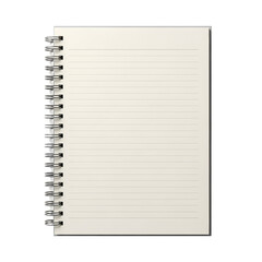 Clean spiral notebook with lined pages ready for your ideas, notes, and plans