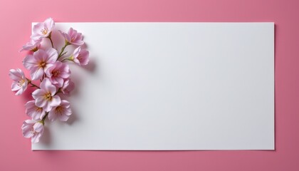 Elegant Eustoma Flowers White Paper Background