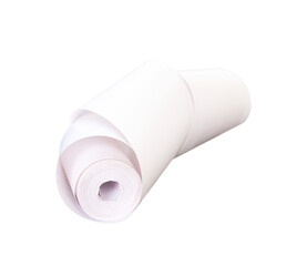 roll of toilet tissue isolated