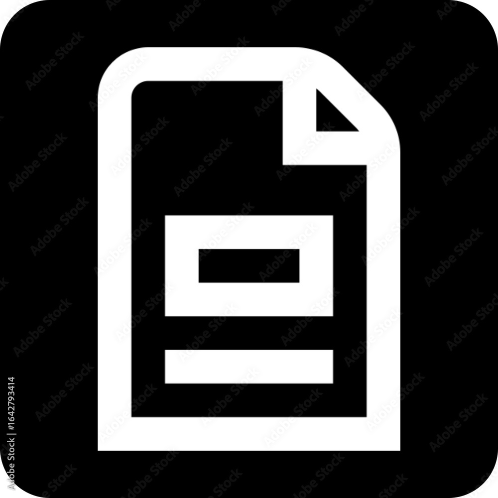 Poster document form icon for applications