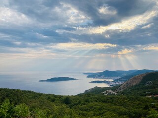 clouds over the sea
