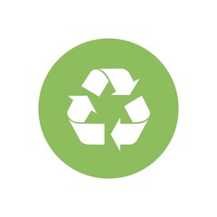 Green recycle symbol