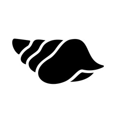 Conch shell icon for traditional Hindu ceremonies and ritual blowing