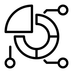 Asset Allocation Line Icon – Business Asset Classification