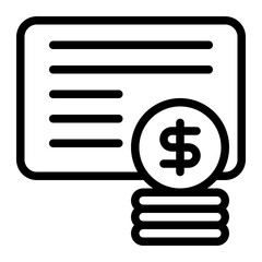 Bonds Line Icon – Financial Asset Classification Symbol