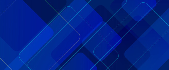 Blue geometric corporate background with overlapping transparent shapes