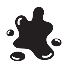 Irregular Liquid Splash Vector Illustration