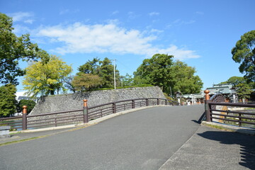熊本県の八代城跡の風景（続百名城）