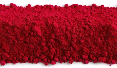 Close-up of vibrant red powder
