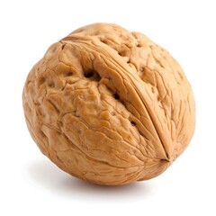Fototapeta premium Single walnut, whole, close-up