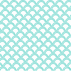 Seamless japanese wave pattern background
1