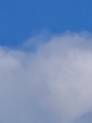 landscape sky fragment white cumulus fluffy cloud nature 