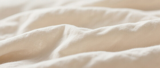 Soft cotton fabric wrinkle texture display