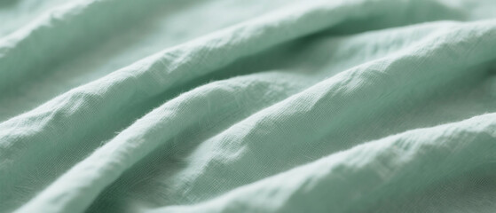 Soft cotton fabric wrinkle texture display