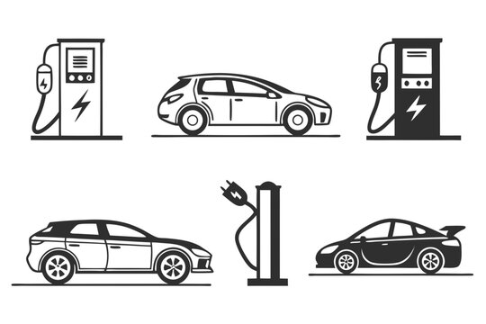 car icons set