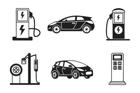 car icons set