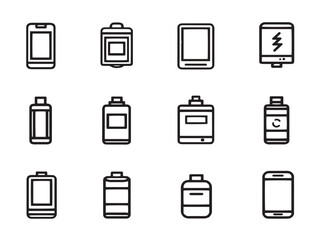 Minimal empty state icons set in elegant vector format