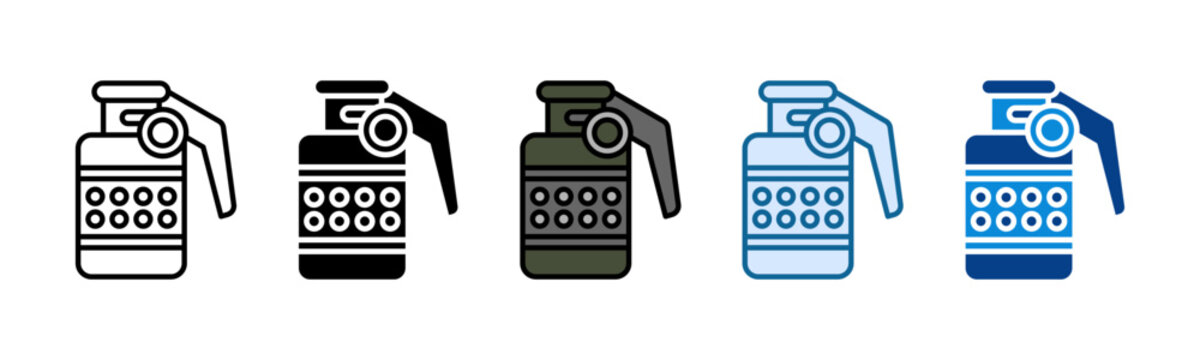 Flashbang Icon Set Multiple Style Collection
