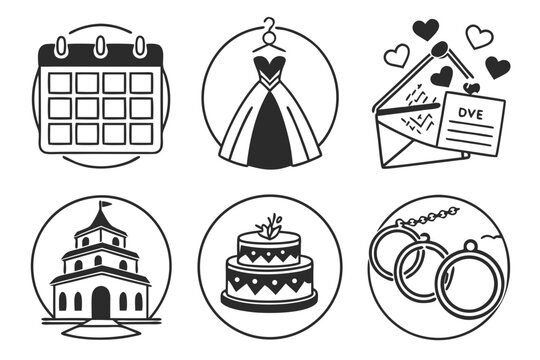 set of icons