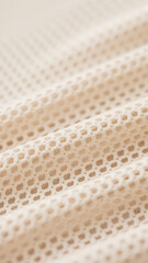 Close-up of grid breathable fabric