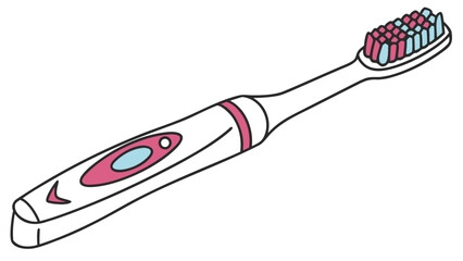 Toothbrush Isolated on White Background – Oral Care and Hygiene Concept