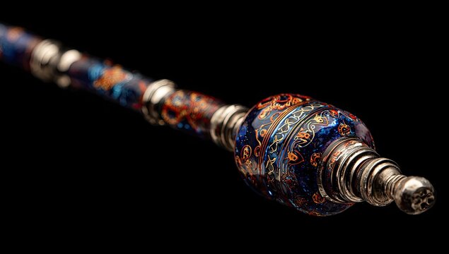 Ornate hookah pipe, detailed close-up - Powered by Adobe