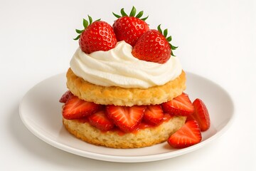 Delicious Layered Cake & Cookie with Strawberry and Berries Dessert