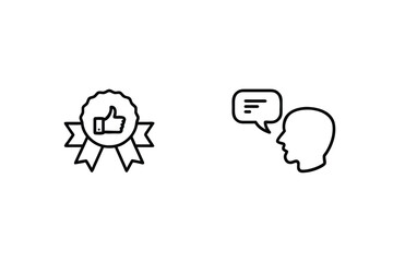 Feedback Icon Set And Communication Concept Vector Illustration