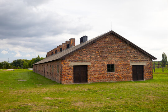 Auschwitz-Birkenau nazi concentration camp museum in Poland. Auschwitz Oswiecim jewish prison in occupied Poland during World War II and Holocaust