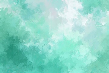 Obraz premium Abstract teal and light aqua watercolor