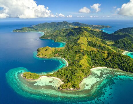 Tioman Island Malaysia &ndash; Beaches, Coral Reefs, Coastal Villages, and Scenic Aerial Views