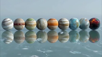 Planets gather in the solar system amidst glowing stars in a vibrant cosmic atmosphere