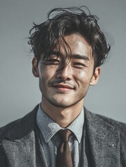 Smartly Dressed Korean Man for Corporate Profile