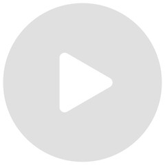 Round play button icons on transparent Background, png. © MdJased