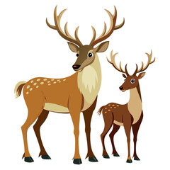 Fototapeta premium deer vector illustration