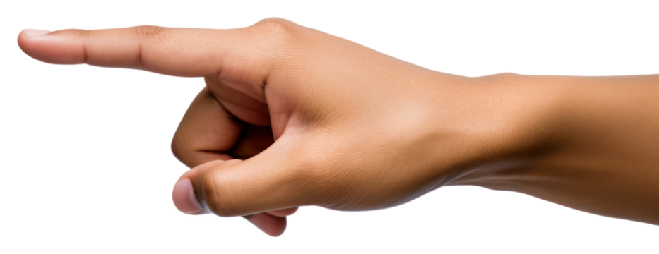 PNG Hand finger white background technology.