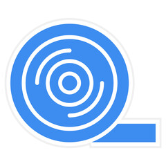 Blue Barrier Film icon style