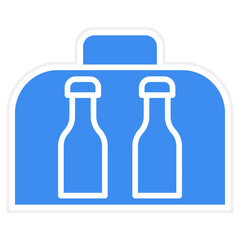 Bottle Bag icon style