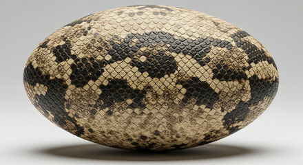 Obraz premium Fantasy-Inspired Egg Sculpture with Realistic Reptile Texture