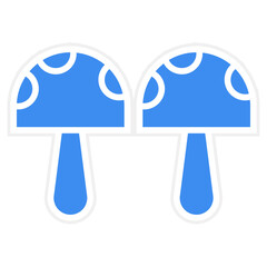 Mushrooms icon style