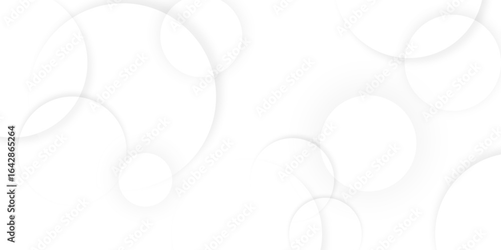 Poster abstract background with circle white abstract geometric background with soft light white paper circ