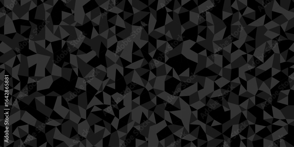 Aufkleber geometric black and gray cube square low polygon texture wallpaper. abstract surface creative diamon